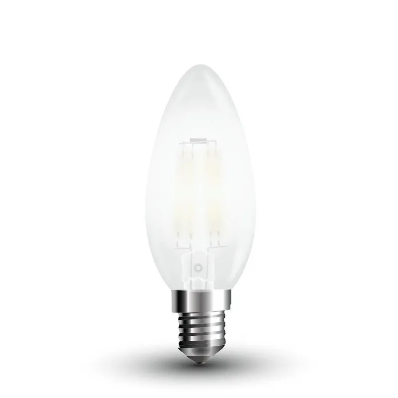 Żarówka LED V-TAC 4W Filament E14 Mrożona Świeczka VT-1936 2700K 400LM