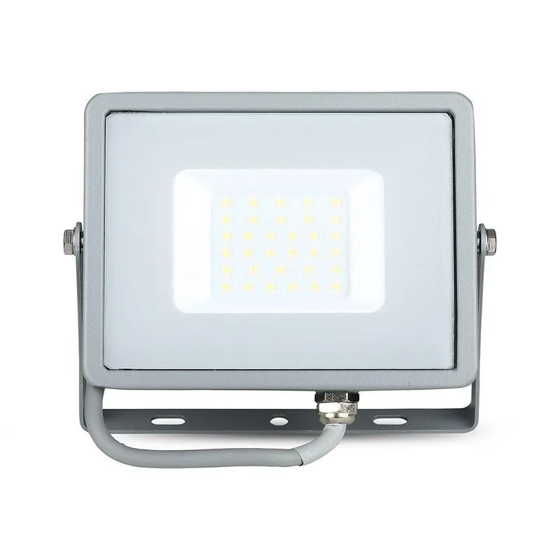 Naświetlacz LED V-TAC 30W SAMSUNG CHIP VT-30-G 6400K 2400LM 5 Lat Gwarancji - Szary