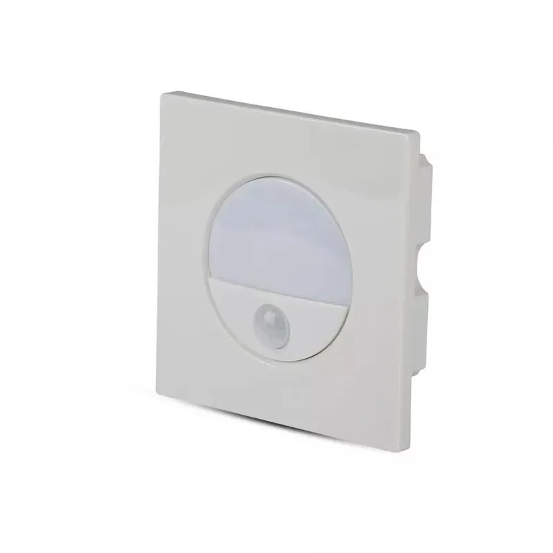 Oprawa Schodowa 3W LED V-TAC Czujnik Ruchu 230V VT-8035 4000K 100LM - Biała