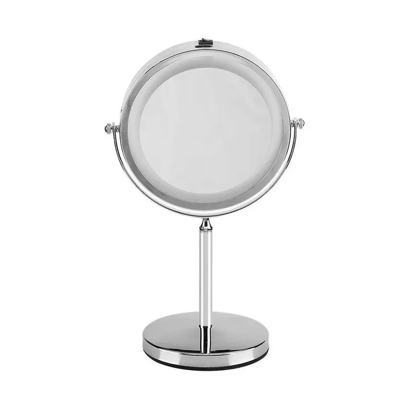 Lustro Przenośne V-TAC 3W LED Łazienka Makijaż 4XAAA FI.17CM Chrom VT-7572 6400K 30LM