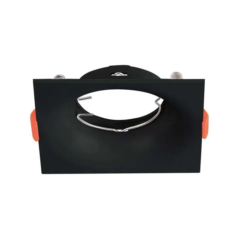 Oczko V-TAC GU10 Wpuszczane Kwadrat VT-921-B 3 Lata Gwarancji - Czarne