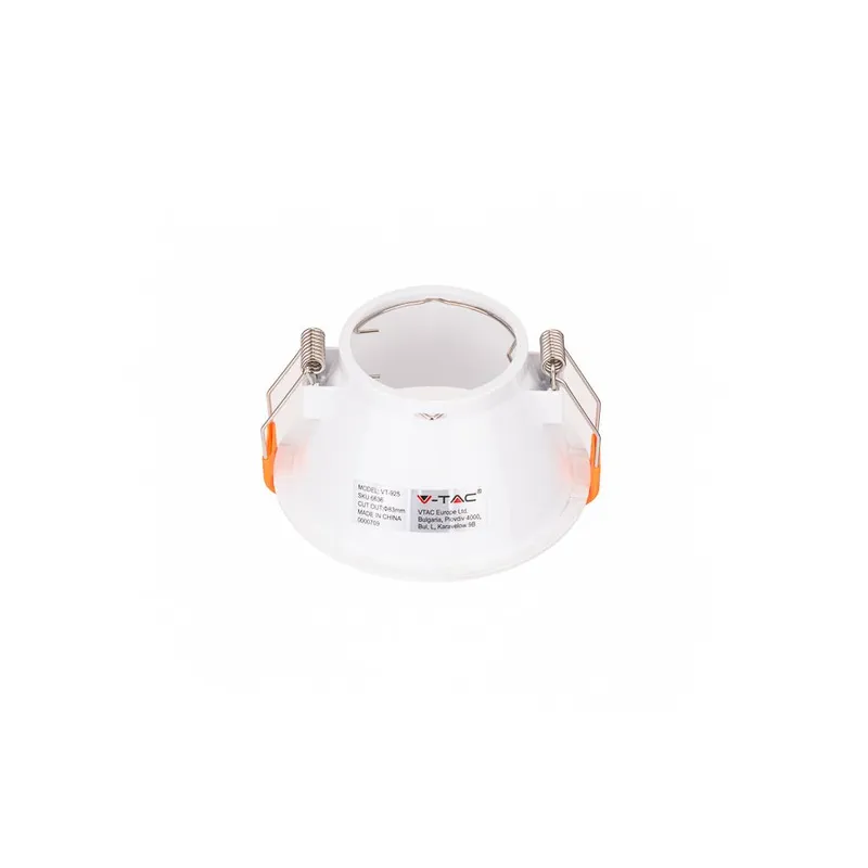 Oczko V-TAC GU10 Wpuszczane Głębokie Okrągłe VT-925-W 3 Lata Gwarancji - Białe