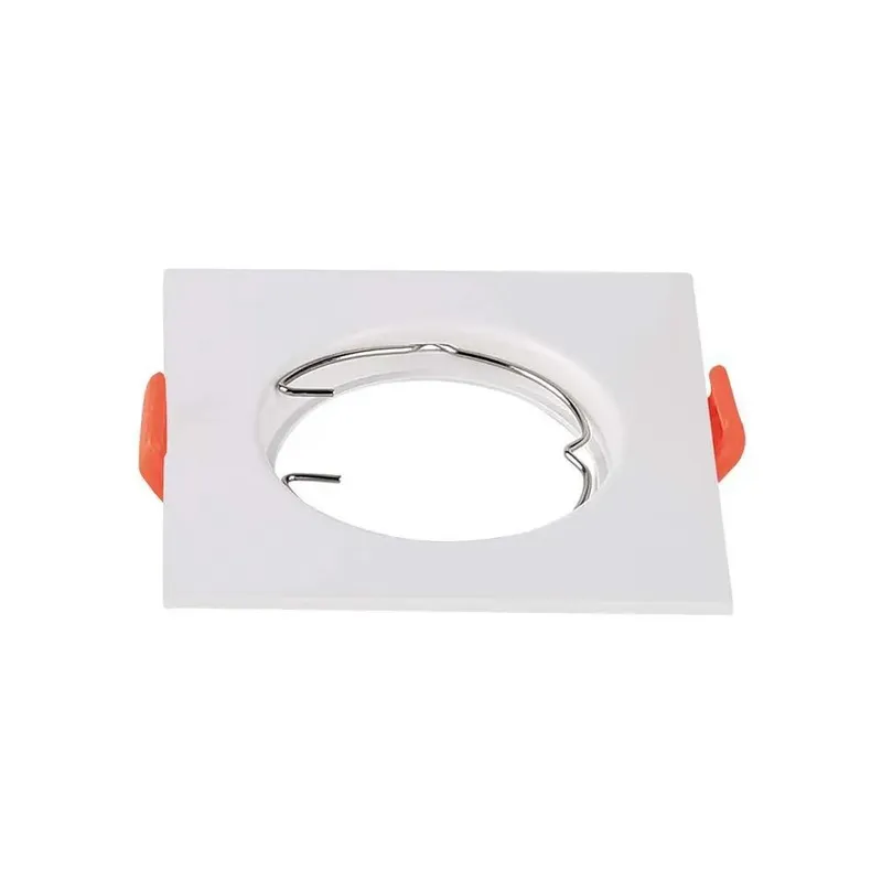 Oczko V-TAC GU10 Wpuszczane Kwadrat (Opak. 2 Szt) VT-930 3 Lata Gwarancji - Białe