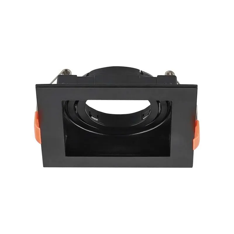 Oczko V-TAC GU10 Wpuszczane Kwadrat VT-933-B 3 Lata Gwarancji - Czarne