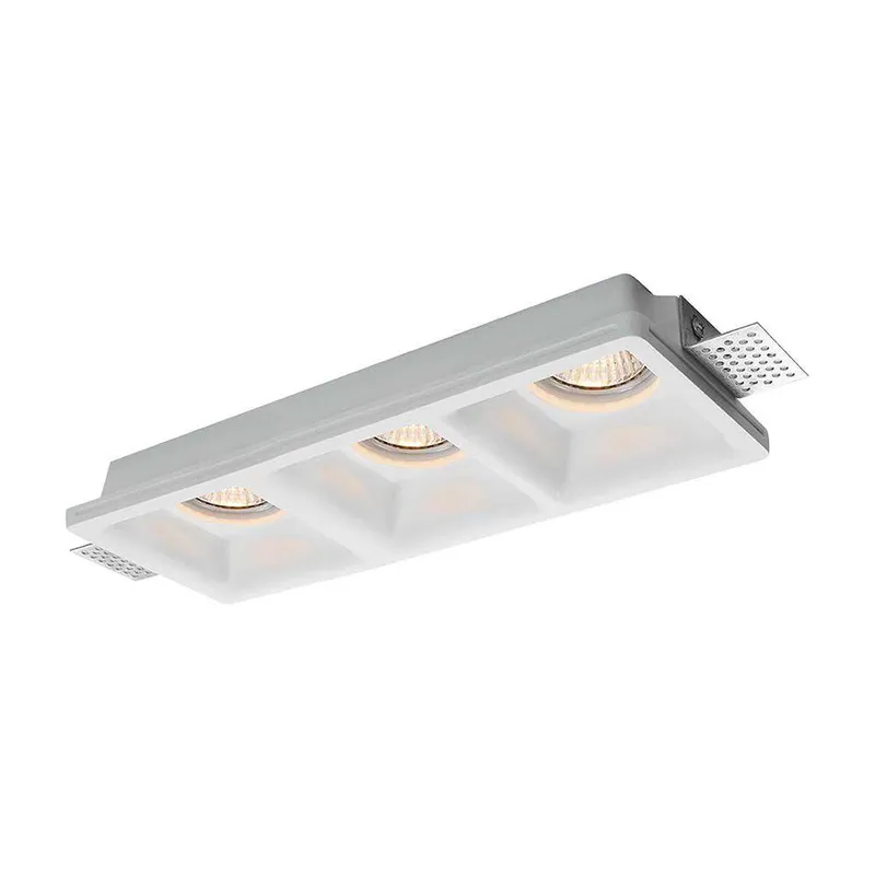 Oprawa Gipsowa V-TAC 3XGU10 Sufitowa 280x100 VT-11003 3 Lata Gwarancji - Biała