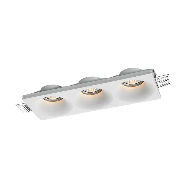Oprawa Gipsowa V-TAC 3XGU10 Sufitowa 280x100 VT-11023 3 Lata Gwarancji - Biała