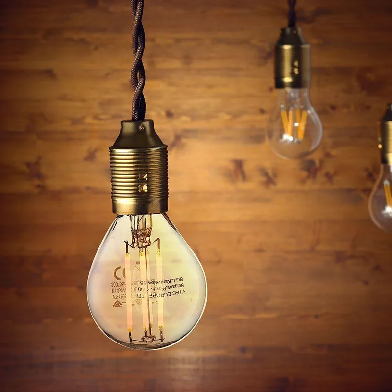 Żarówka LED Filament V-TAC 4W Kulka P45 E14 3XKLIK Ściemnialna VT-2604 3000K 400LM