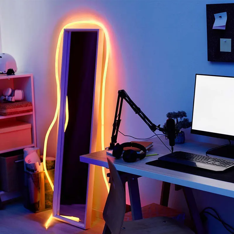 Neon Flex LED V-TAC 24V 10mb 12W/M VT-551 Kolor Bursztynowy