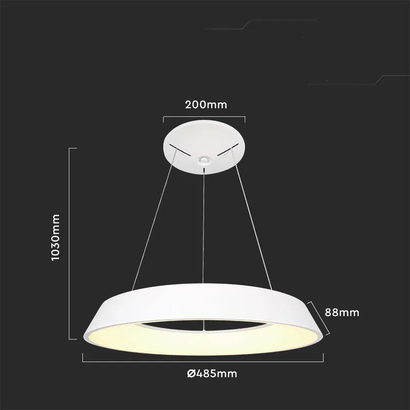 Oprawa Zwieszana V-TAC 48W LED Triac VT-7755 3000K 5000LM - Biała