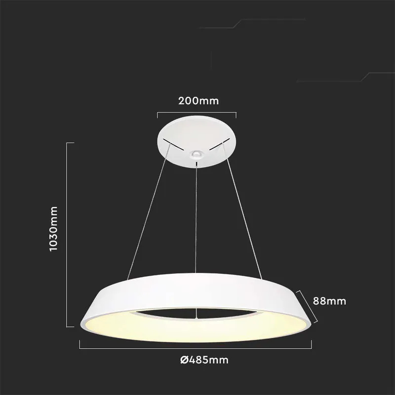 Oprawa Zwieszana V-TAC 48W LED Triac VT-7755 4000K 5000LM - Biała