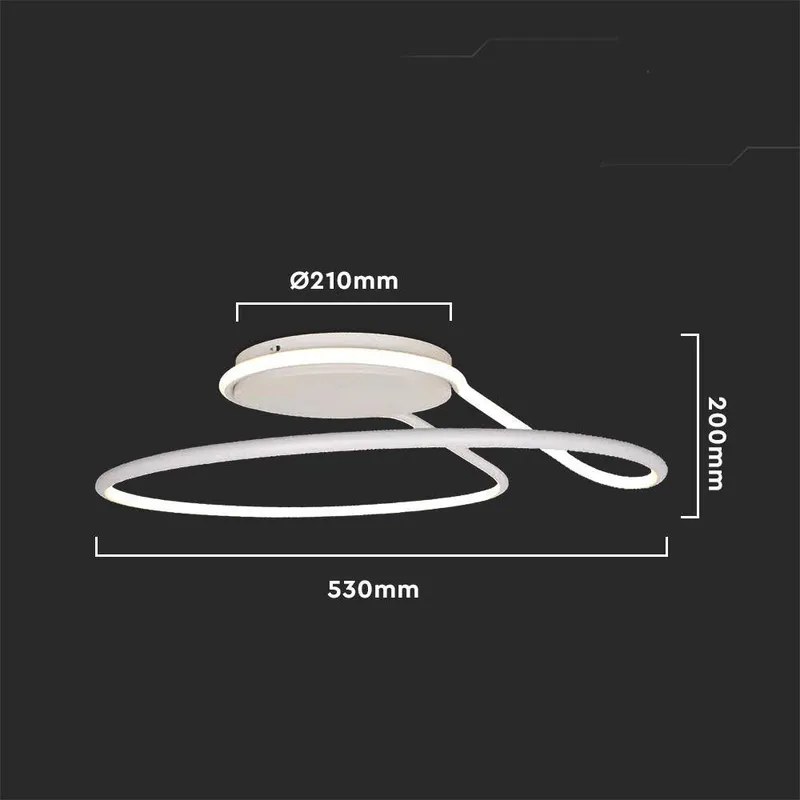Oprawa Sufitowa V-TAC 54W LED Triac VT-7762 4000K 5330LM - Biała