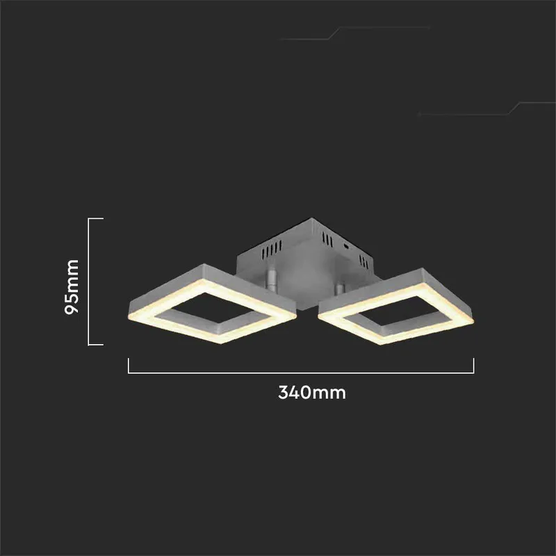 Oprawa Sufitowa V-TAC 17W LED VT-7786 3000K 1490LM - Szara