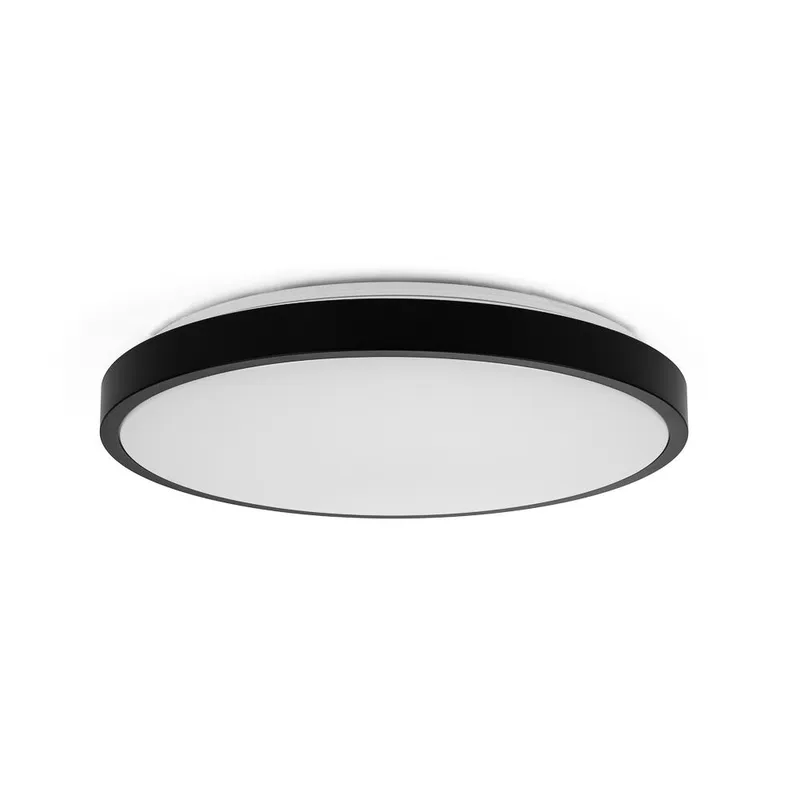 Oprawa Sufitowa Plafoniera V-TAC 36W LED SAMSUNG CHIP Okrągły 42cm Natynkowy Pilot Czujnik Ruchu IP44 VT-8630S 4000K 3820LM 5 Lat Gwarancji - Czarny