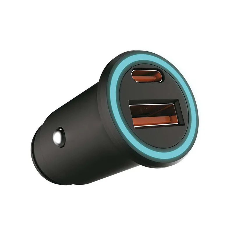 Samochodowa Ładowarka Do Zapalniczki V-TAC USB 12-24V 18W+USB-C 20W VT-5318