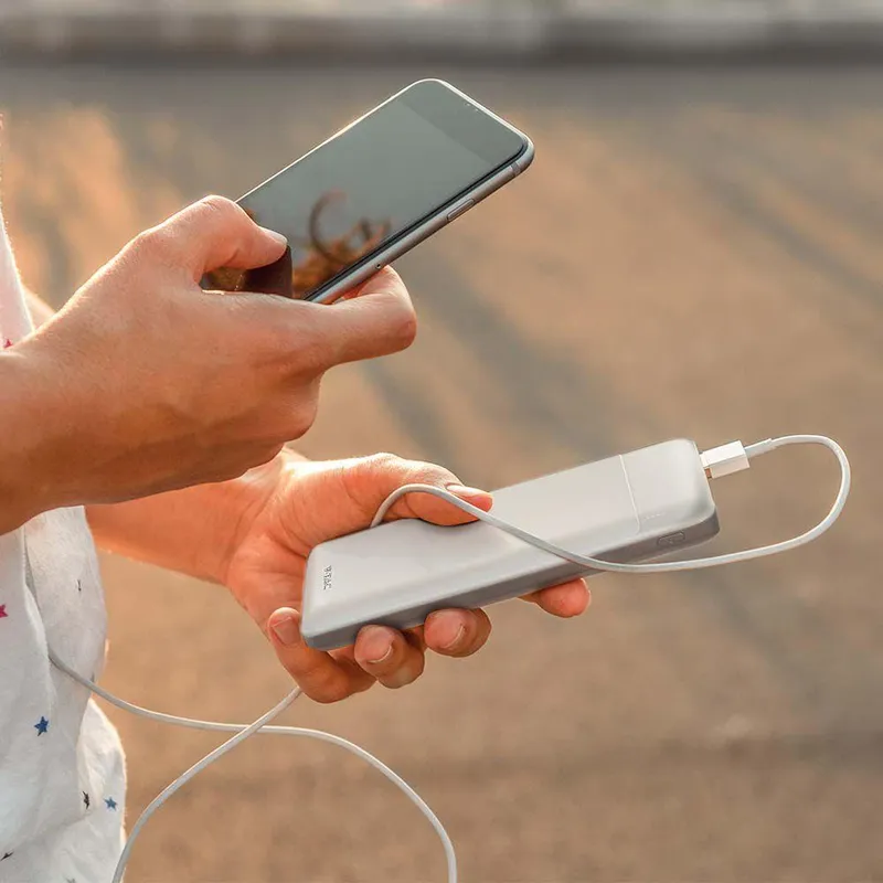 Power Bank V-TAC 10000mAh 2XUSB Type C Szybki 22,5W V-TAC VT-10005-W - Biały