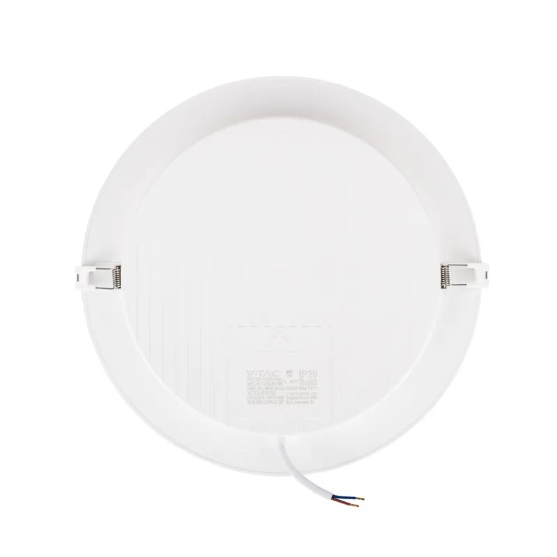 Panel Wpuszczany Downlight V-TAC 24W LED SAMSUNG CHIP Okrągły 294x29mm VT-61024RD-S 4000K 2500LM 5 Lat Gwarancji