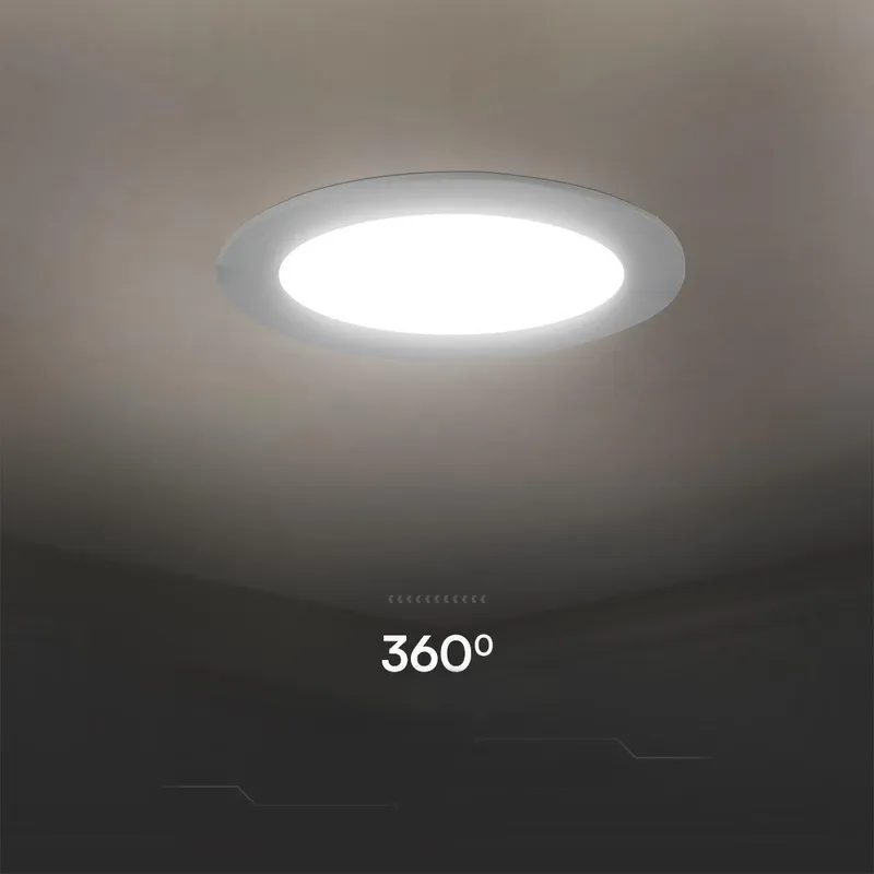 Panel Wpuszczany Downlight V-TAC 24W LED SAMSUNG CHIP Okrągły 294x29mm VT-61024RD-S 4000K 2500LM 5 Lat Gwarancji