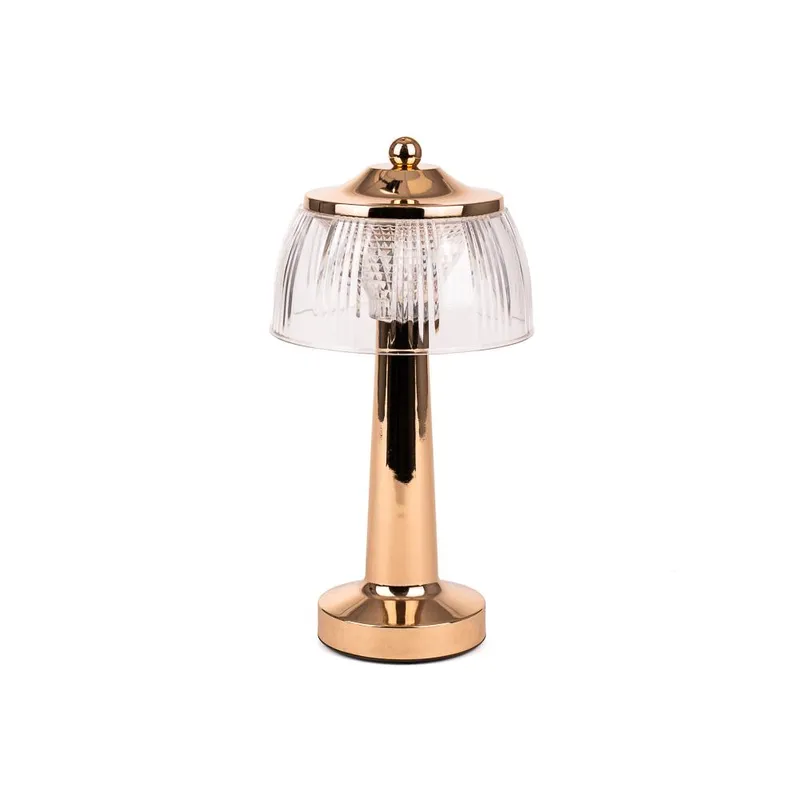 Lampka Stołowa Nocna V-TAC 1W LED 26cm Ładowanie USB Ściemnianie VT-1048 3000K-6000K 55LM - Złota
