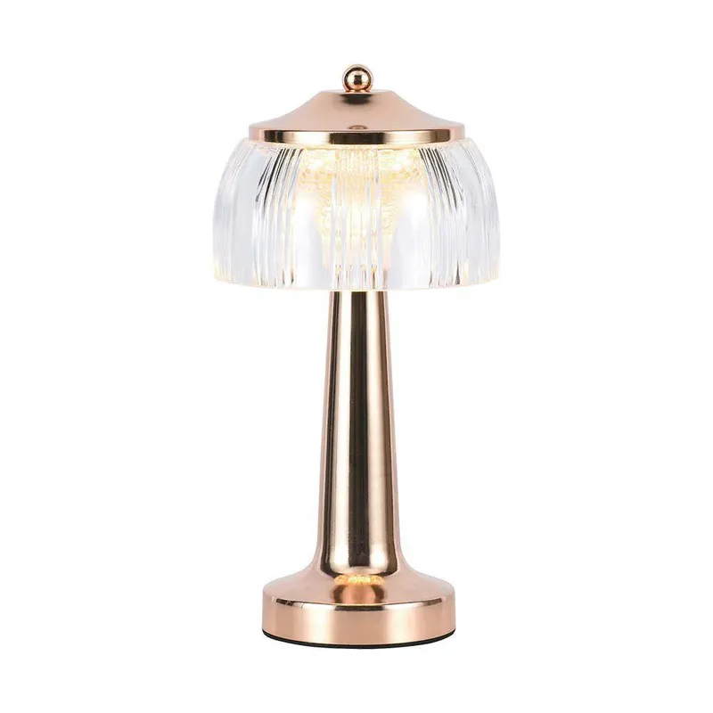Lampka Stołowa Nocna V-TAC 1W LED 26cm Ładowanie USB Ściemnianie VT-1048 3000K-6000K 55LM - Złota