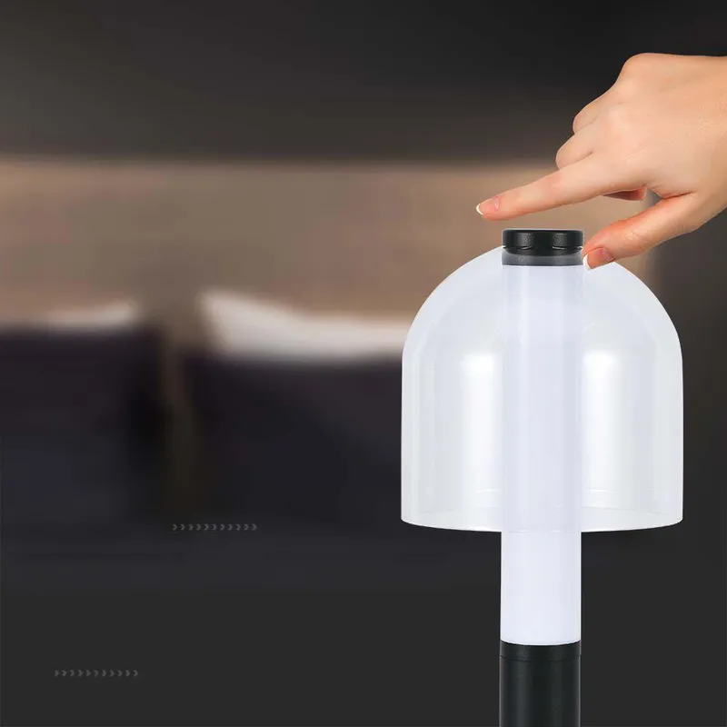 Lampka Stołowa Nocna V-TAC 2W LED 30cm Ładowanie USB Ściemnianie VT-1056 3000K 100LM - Czarna