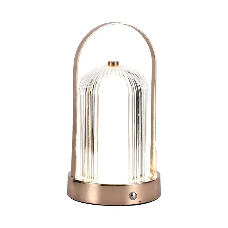 Lampka Stołowa Nocna V-TAC 1W LED 22cm Ładowanie USB Ściemnianie Matowe VT-1057 3000K-6000K 55LM - Złoto