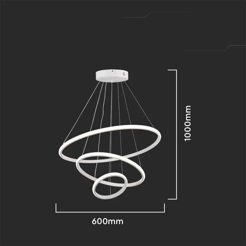 Oprawa Zwieszana V-TAC 32W LED VT-7816 3000K 3880LM - Biała