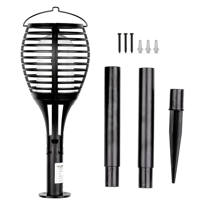Oprawa Ogrodowa V-TAC Solarna 4 Funkcje Efekt Płomienia VT-719 2200K 5LM