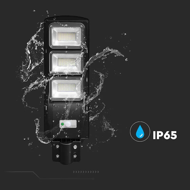 Naświetlacz Oprawa Uliczna LED Solarna V-TAC 12W VT-ST180W 6000K 1200LM - Czarny