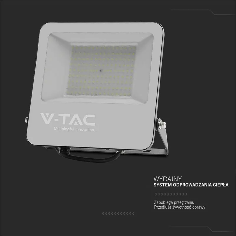 Naświetlacz LED V-TAC 100W 185LM/W VT-44105 4000K 18500LM - Czarny