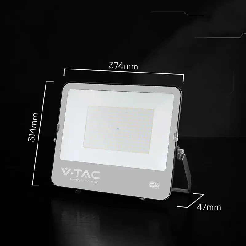 Naświetlacz LED V-TAC CREE CHIP 200W 185LM/W VT-44205 6500K 37000LM 6 Lat Gwarancji - Czarny