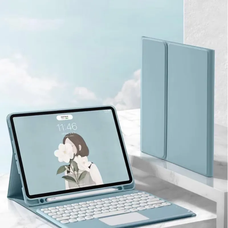 Etui Z Klawiaturą Do IPad Pro 11 Gen 5 M4 2024 - Niebieskie