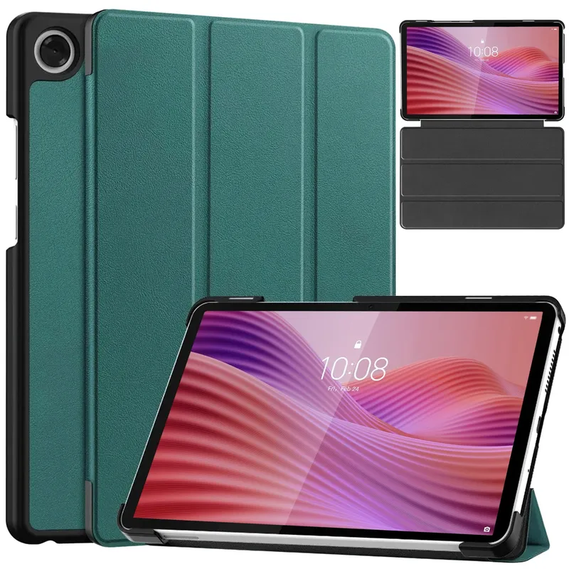 Etui Smart Do Lenovo Tab One 8.7 2025 TB305FU TB305XU - Ciemnozielone