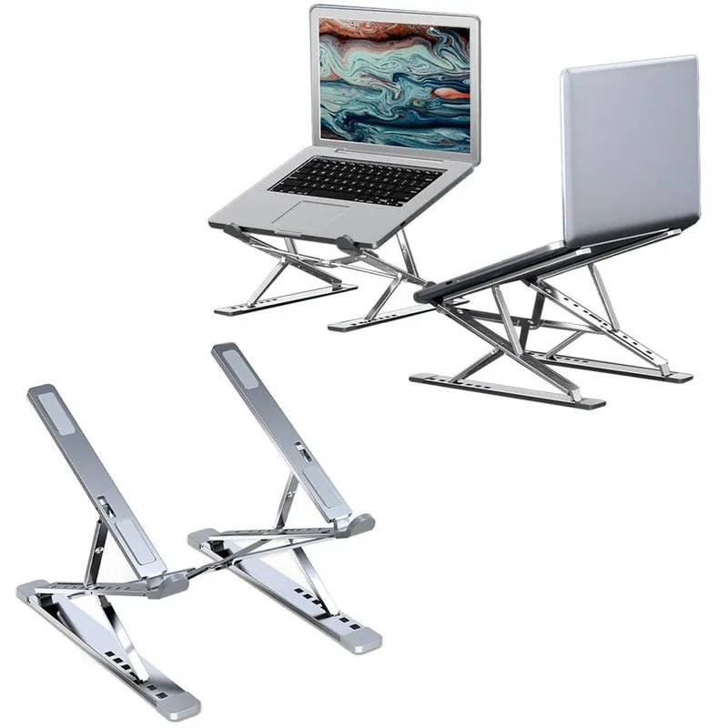 Podstawka Uchwyt N8 Regulowana Stojak Pod Laptopa 290x200mm - Srebrna