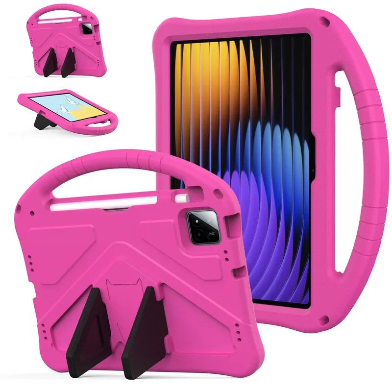 Etui FunColor Do XIAOMI Pad 7/PAD 7 Pro 11.2 Pancerne Z Podstawką - Różowe