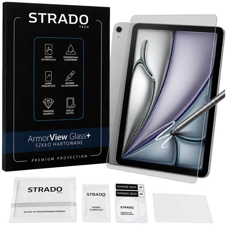 Szkło Hartowane IPad Air 13 m² M3 M4 9H ASG VILLAGO