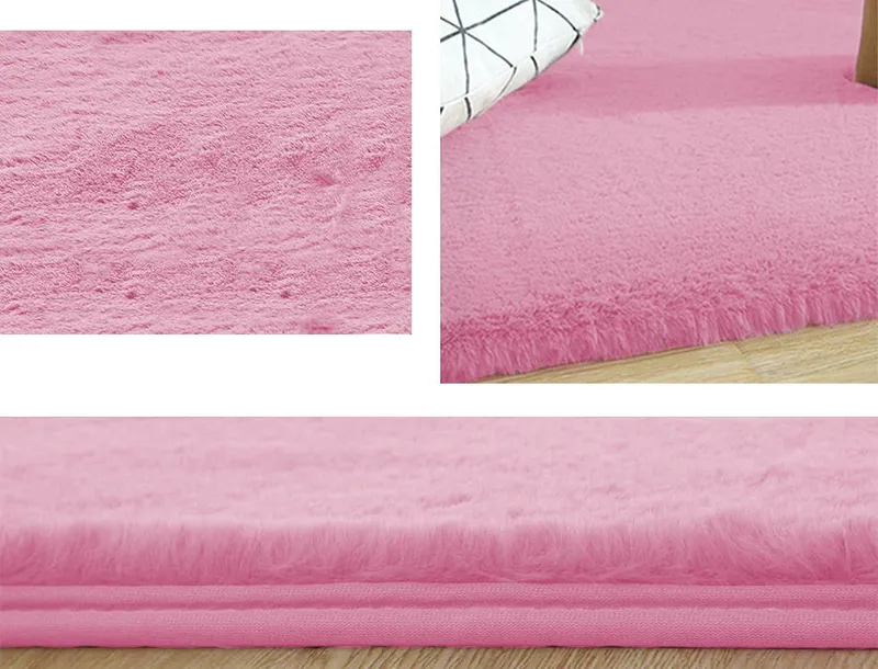 Dywan Rabbit 200x140 cm Miękki Do Salonu I Sypialni - SakuraPink