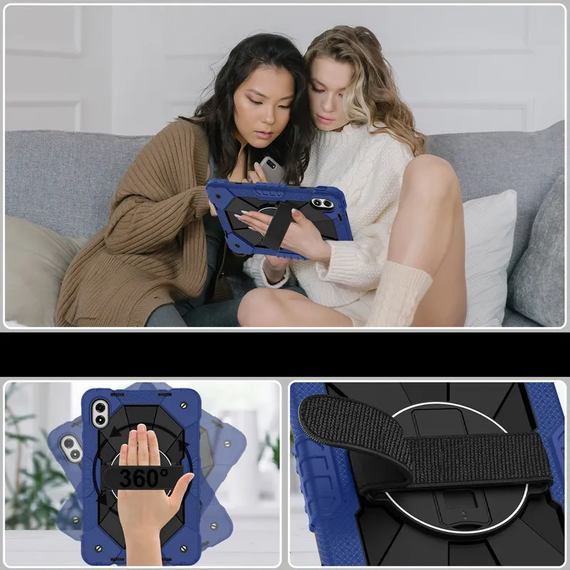 Etui Pancerne Z Uchwytem Do Redmi Pad Pro 2 12.1 2025 - Granatowe