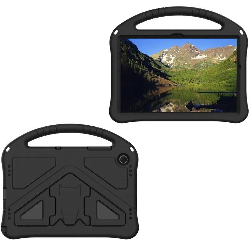 Etui Do Galaxy Tab A11+ Plus A9+ Plus 10.9" FunColor Z Podstawką - Czarny