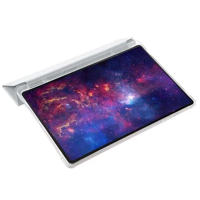Etui Do SAMSUNG Galaxy Tab A11+ A9+ 10.9 11 TriFold Ze Stylem - Szary