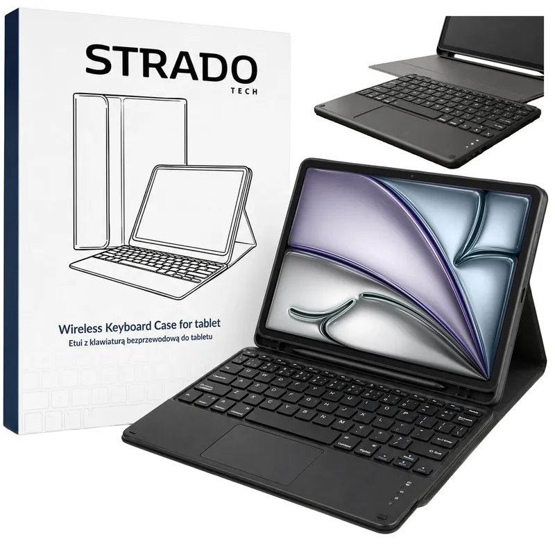 Etui I Klawiatura Touchpad Do IPad Air 11 M3 2025 m² 2024 - Czarny