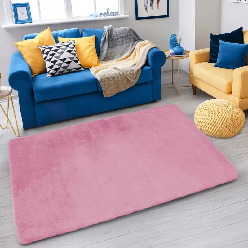 Dywan Rabbit 200x140 cm Miękki Do Salonu I Sypialni - SakuraPink