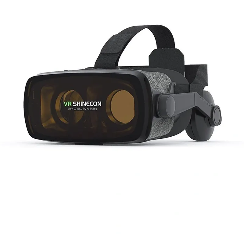 Okulary 3D VR Shinecon G07E Ze Słuchawkami BT Do Smartfona - Czarny