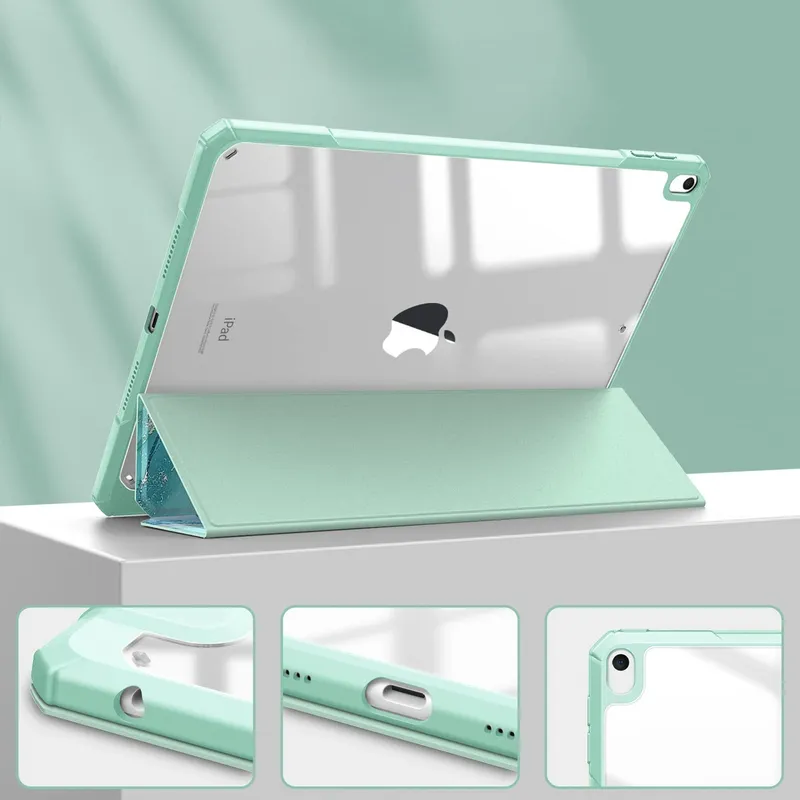 Etui Do IPad 10.9 2022 Gen 10 / IPad 11 2025 Z Podstawką - Zielone