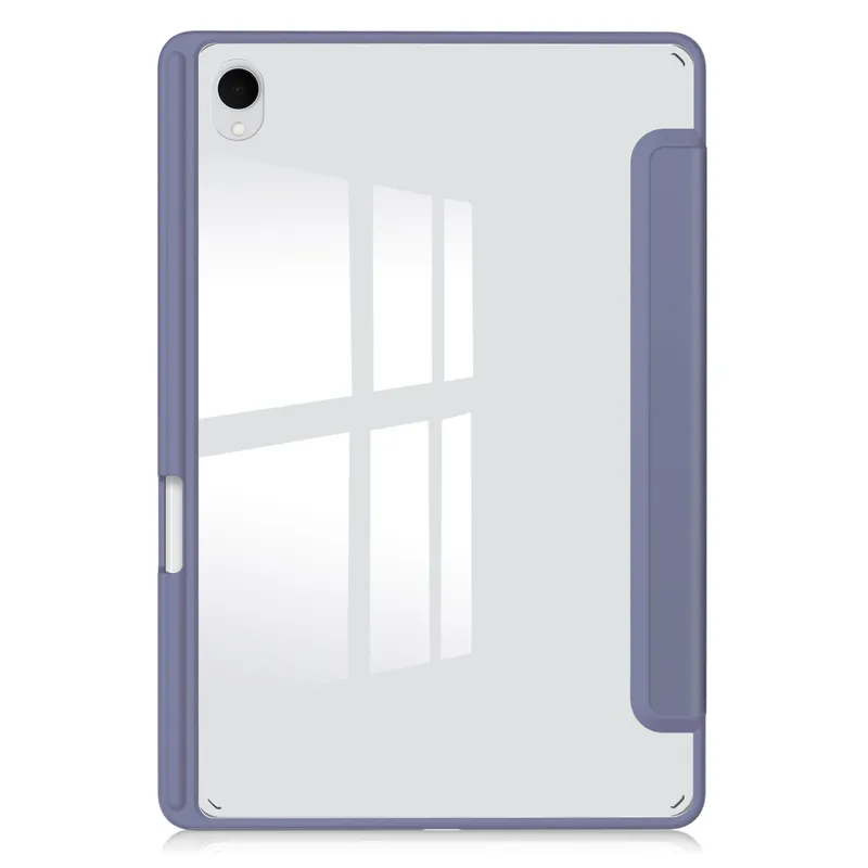 Etui Clear Pencil SAMSUNG Galaxy Tab S11 11 SM SMX736 Z Klapką - Fioletowy