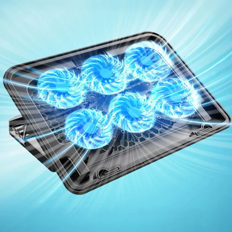 Podkładka Chłodząca Do Laptopa LED 15-18 Regulacja - Czarny