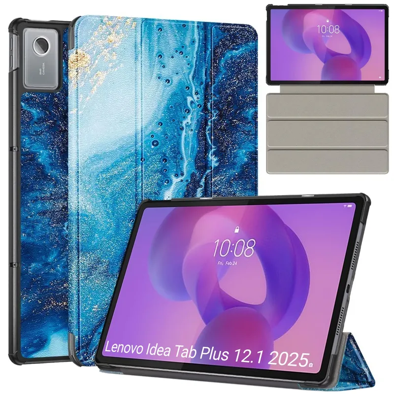 Etui Do Lenovo Idea Tab Plus 12.1 2025 Z Podstawką - Wielokolorowe