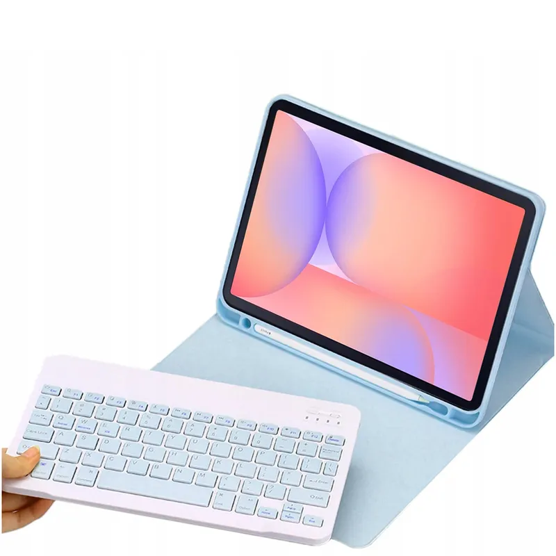 Etui Z Klawiaturą Do Galaxy Tab S10 Lite 10.9 SM-X406 SM-X400 - Niebieski