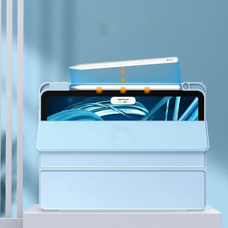 Etui Crystal Do IPad Air 11 M4/M3/M2 Z Podstawką - Czarne