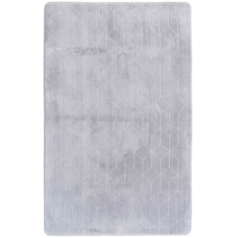 Dywan Rabbit 150x80 cm Miękki Puszysty Do Salonu Sypialni - Silver