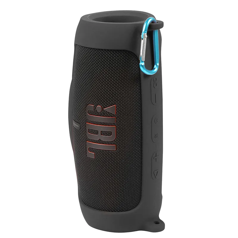 Etui Do JBL Charge 5 Silikonowe Z Podstawką - Czarne